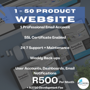1 – 50 Product eCommerce Website