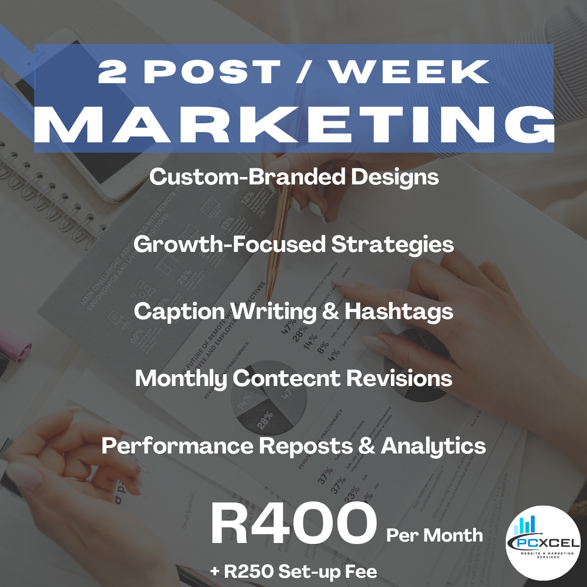 2 Posts / Week – Steady Spotlight Package