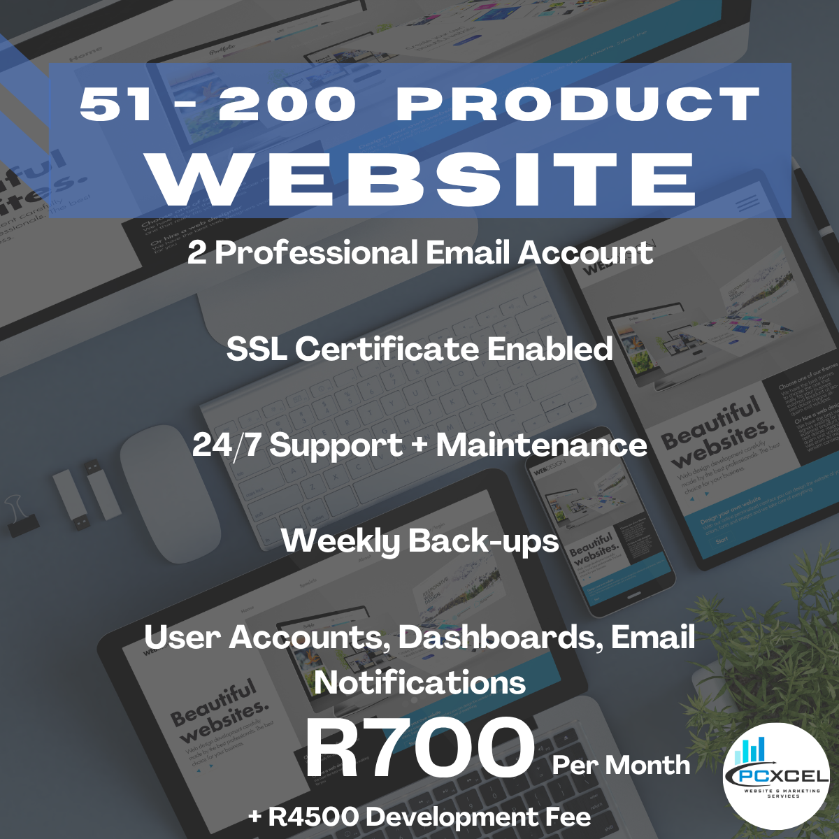 50 – 200 Product eCommerce Website