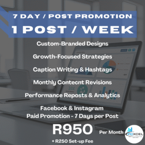 1 Post / Week x 7 Day Meta Paid Promotion